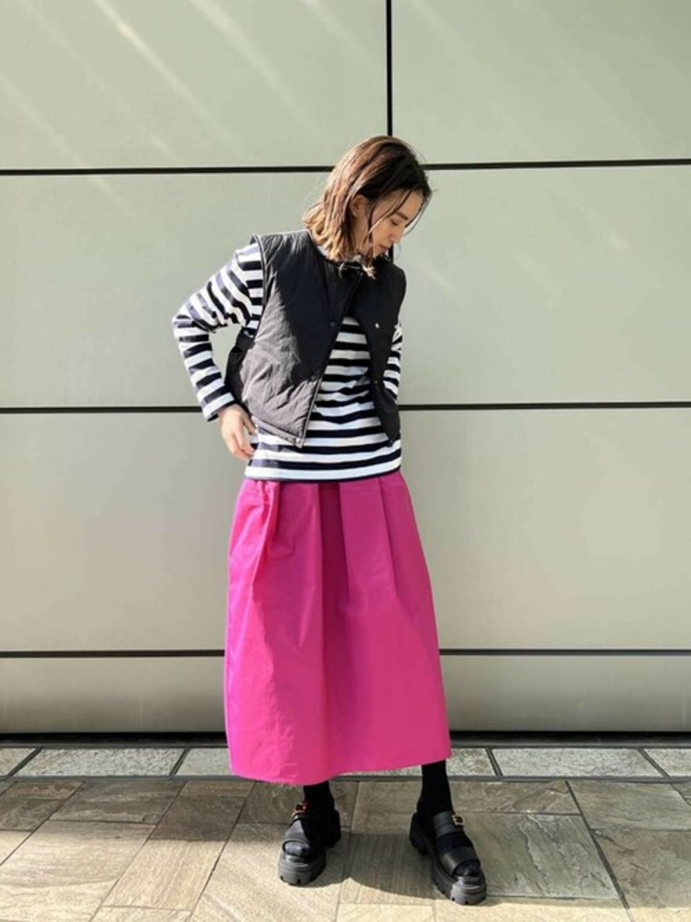 Estnation Kaon スカート 定価46000円 ESTNATION / バイカラー スカート｜ESTNATION ONLINE STORE
