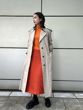 「Iラインスカート」｜ESTNATION WOMENSさん（レディース・164cm）の春コーディネート