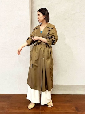 「COLUMN（コラム）のアイテム（ジャケット/アウター）」を使った、ESTNATION WOMENSさん（レディース・164cm）の春コーディネート