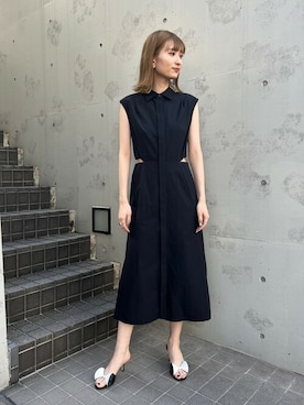 ESTNATION / サイドオープンシャツワンピースを使った人気ファッション  