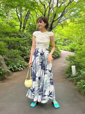 「ESTNATION（エストネーション）のアイテム」を使った、ESTNATION WOMENSさん（レディース・166cm）の夏コーディネート