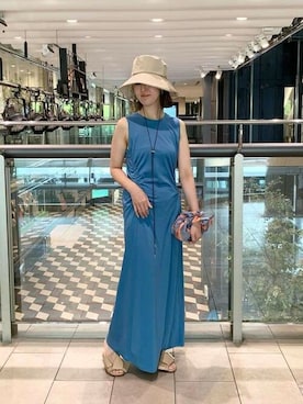 「マリン」｜「アイテム（ワンピース/ドレス）」を使った、ESTNATION WOMENSさん（レディース・164cm）の夏コーディネート