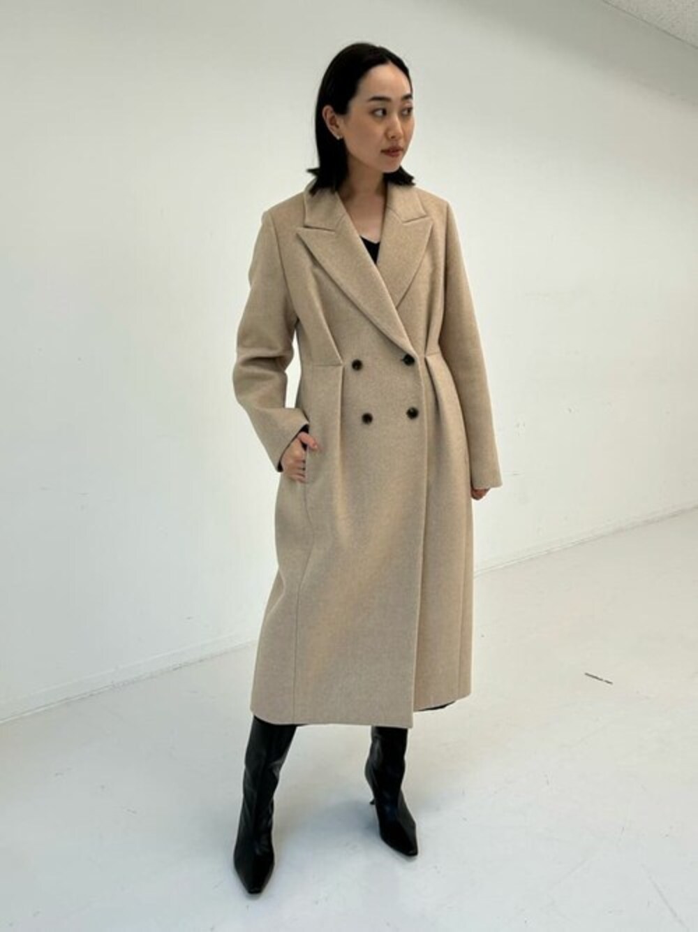 【美品】ESTNATION COLUMN コラム シェイプドダブルコート 36 COLUMN / シェイプドダブルコート｜ESTNATION ONLINE STORE