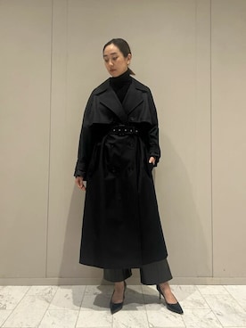 「COLUMN（コラム）のアイテム（ジャケット/アウター）」を使った、ESTNATION WOMENSさん（レディース・169cm）の冬コーディネート