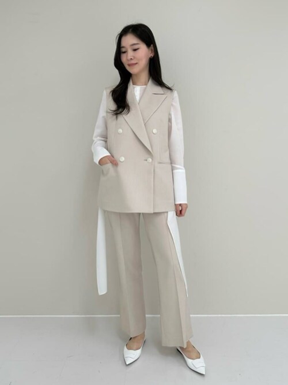 ESTNATION セットアップ ベージュ 【公式通販】