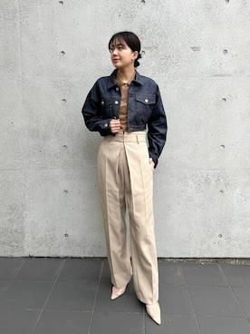 「NAILS（ネイル）のアイテム（ジャケット/アウター）」を使った、ESTNATION WOMENSさん（レディース・166cm）の冬コーディネート