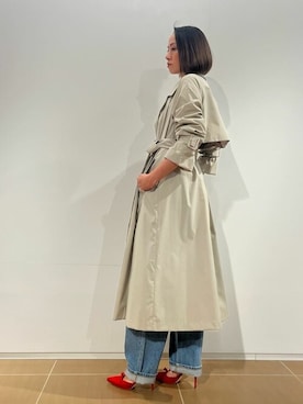 「ロールアップ」｜「アイテム（その他アウター）」を使った、ESTNATION WOMENSさん（レディース・164cm）の冬コーディネート