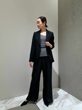 「COLUMN（コラム）のアイテム（パンツ）」を使った、ESTNATION WOMENSさん（レディース・169cm）の春コーディネート