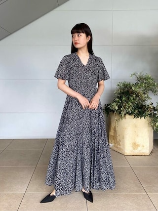 MARIHA ブラックドットマキシドレス MARIHA(マリハ) パリジェンヌのドレス Onyx ワンピース 長袖