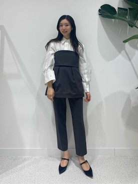 「COLUMN（コラム）のアイテム」を使った、ESTNATION WOMENSさん（レディース・165cm）の春コーディネート