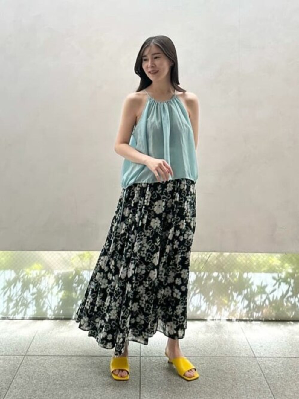 MARIHA マリハ　ティアードロング スカート MARIHA マリハ 3212254102 草原の虹のスカート フラワープリント