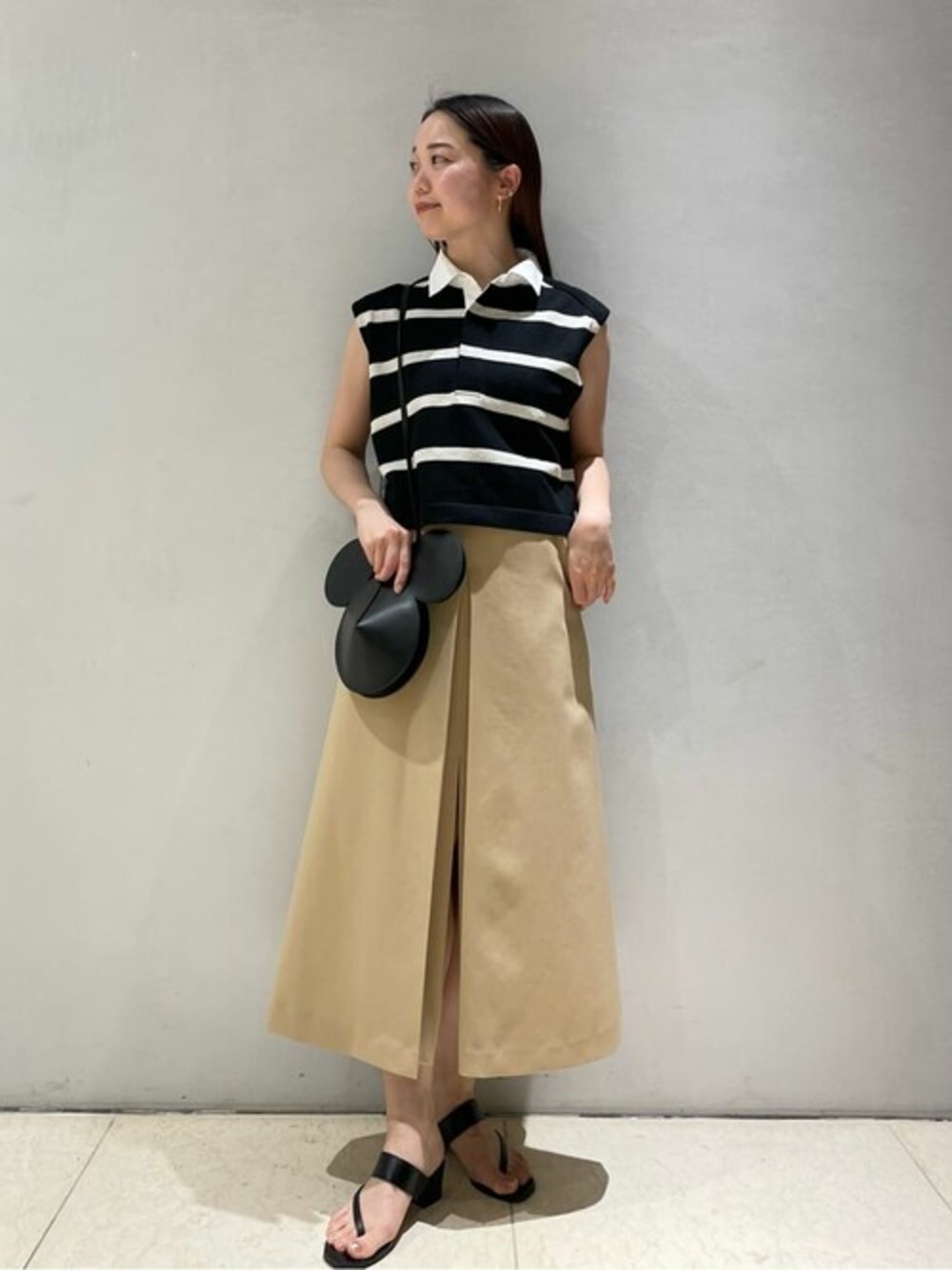 【極美品】ESTNATION ニットラガーシャツ ネイビー M！ ESTNATION（エストネーション）の「ESTNATION / ラガーシャツ