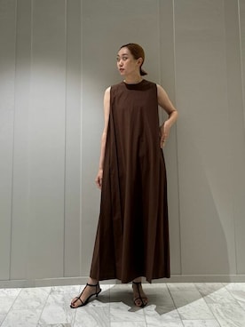 「COLUMN（コラム）のアイテム（ワンピース/ドレス）」を使った、ESTNATION WOMENSさん（レディース・169cm）の夏コーディネート