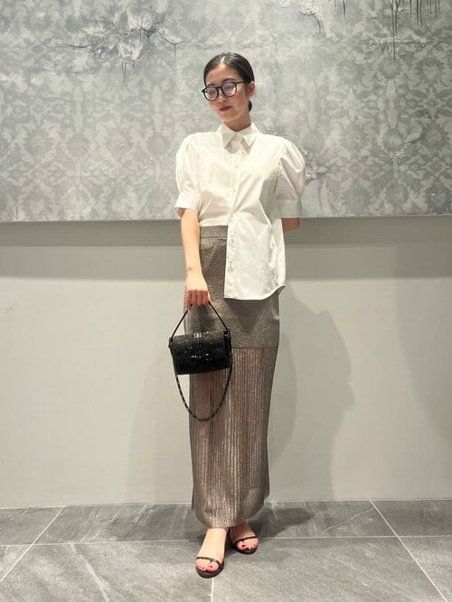 ESTNATION ブラウス シャツ / パフスリーブコットンシャツ