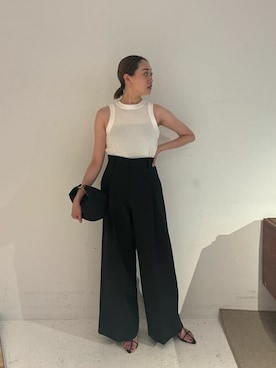 「COLUMN（コラム）のアイテム（バッグ）」を使った、ESTNATION WOMENSさん（レディース・169cm）の夏コーディネート