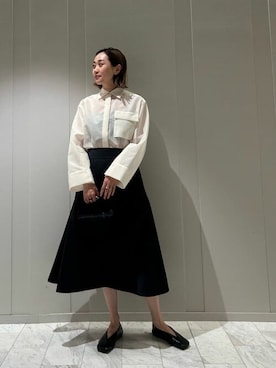 「COLUMN（コラム）のアイテム（バッグ）」を使った、ESTNATION WOMENSさん（レディース・169cm）の秋コーディネート