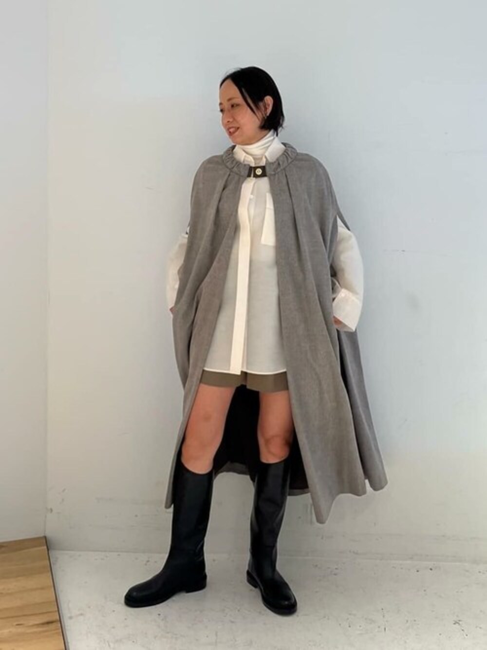 COLUMN（コラム）の「COLUMN / シャンブレーサテンショートパンツ