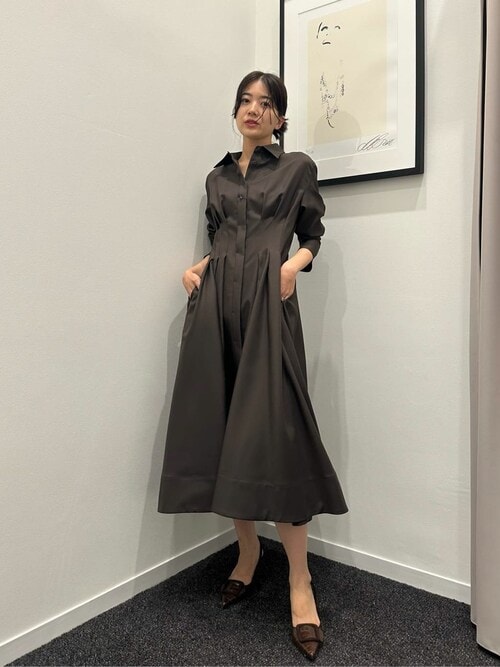 ワンピース エストネーション ESTNATION / ツイルドレープワンピース