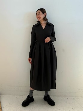 「COLUMN（コラム）のアイテム（ワンピース/ドレス）」を使った、ESTNATION WOMENSさん（レディース・169cm）の秋コーディネート