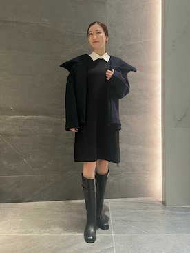 「ニットコート」｜「アイテム（ジャケット/アウター）」を使った、ESTNATION WOMENSさん（レディース・163cm）の秋コーディネート