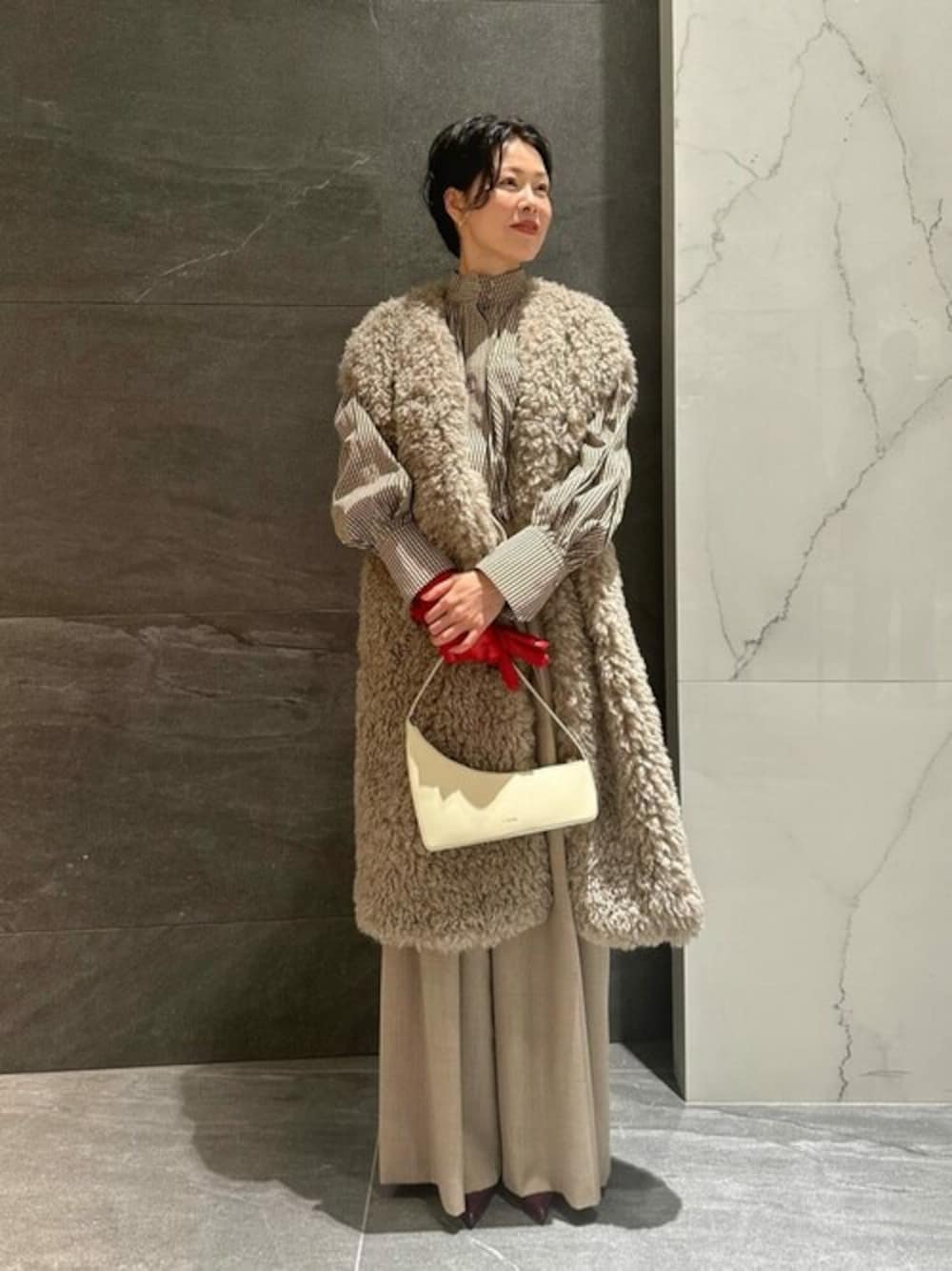 ESTNATION（エストネーション）の「COLUMN / ボア ロング ジレ（ベスト