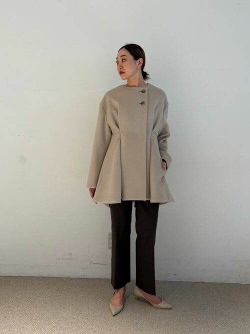 COLUMN（コラム）の「COLUMN / ウエストタックショートコート（ノー  