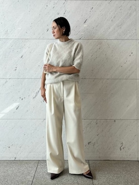 「COLUMN（コラム）のアイテム」を使った、ESTNATION WOMENSさん（レディース・164cm）の秋コーディネート