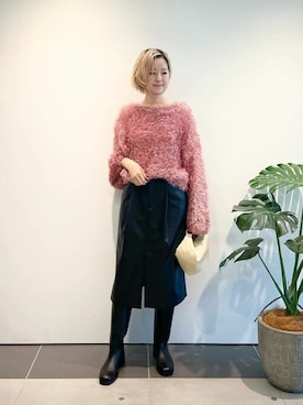 「COLUMN（コラム）のアイテム」を使った、ESTNATION WOMENSさん（レディース・162cm）の秋コーディネート