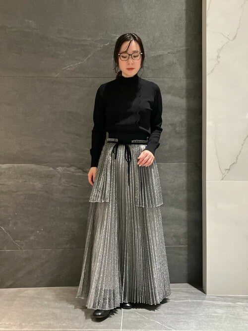 ESTNATION エストネーション フリルネックニットコクーンスカートセット ESTNATION エストネーション フリルネックニットコクーン