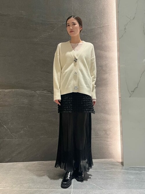 セール】ESTNATION / レースロングスリーブトップス（シャツ/ブラウス