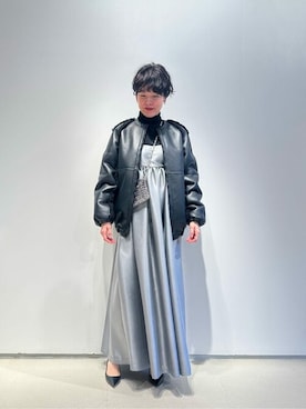 「デイリーカジュアル」｜「アイテム（ブルゾン）」を使った、ESTNATION WOMENSさん（レディース・167cm）の冬コーディネート