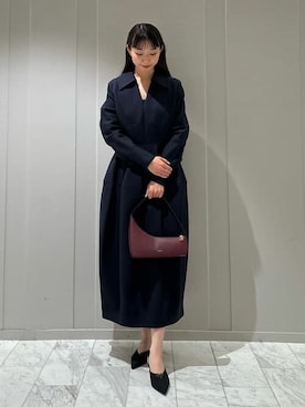 「COLUMN（コラム）のアイテム」を使った、ESTNATION WOMENSさん（レディース・165cm）の冬コーディネート
