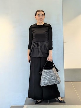 「COLUMN（コラム）のアイテム」を使った、ESTNATION WOMENSさん（レディース・166cm）の冬コーディネート