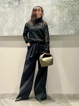 「COLUMN（コラム）のアイテム」を使った、ESTNATION WOMENSさん（レディース・161cm）の冬コーディネート