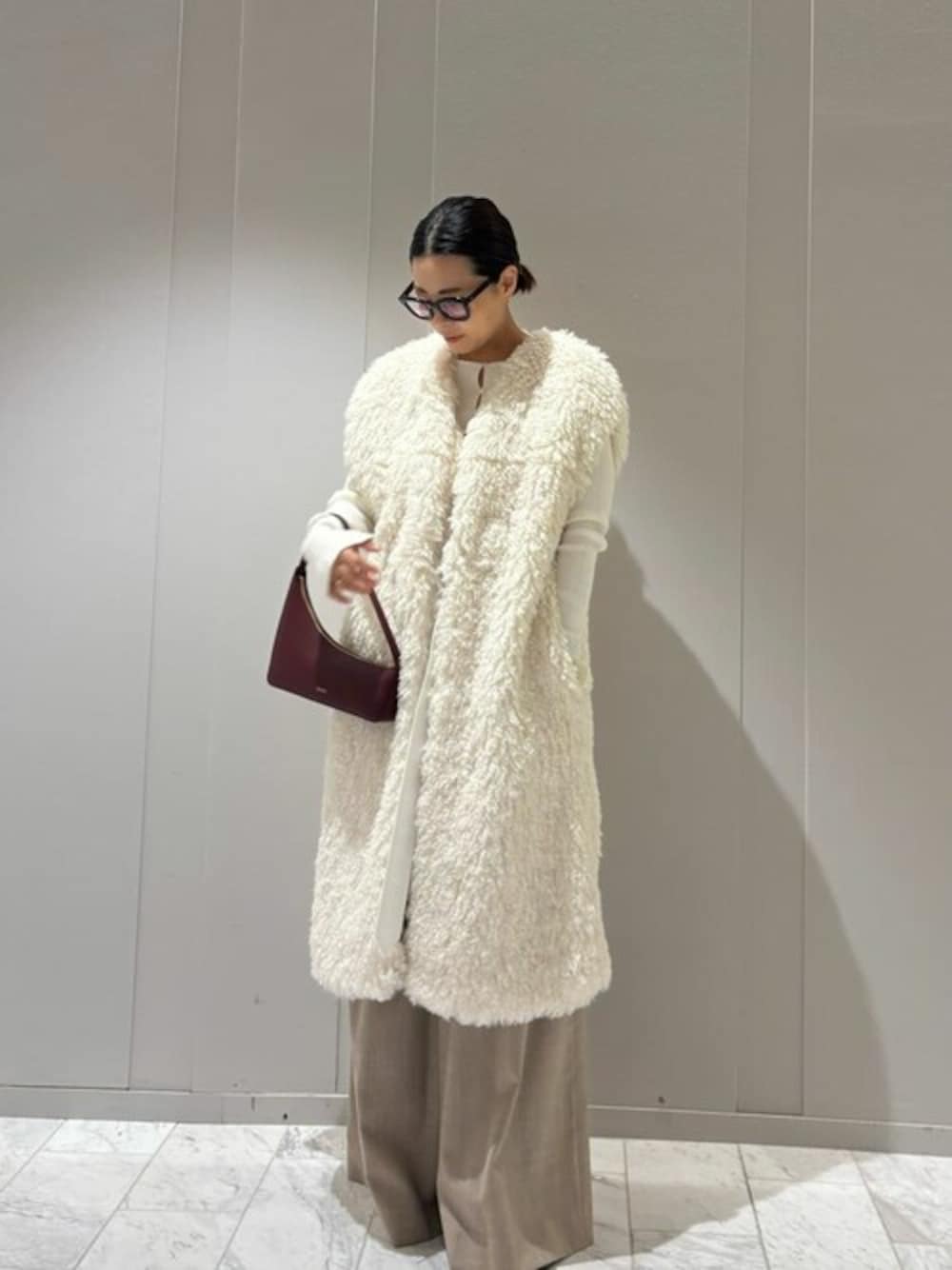 ESTNATION（エストネーション）の「COLUMN / ボア ロング ジレ（ベスト