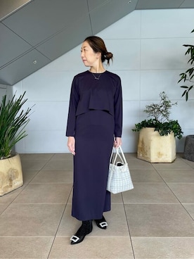 「Pippichic（ピッピシック）のアイテム」を使った、ESTNATION WOMENSさん（レディース・158cm）の冬コーディネート