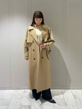 「COLUMN（コラム）のアイテム」を使った、ESTNATION WOMENSさん（レディース・165cm）の冬コーディネート