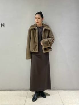 「ESTNATION（エストネーション）のアイテム」を使った、ESTNATION WOMENSさん（レディース・157cm）の冬コーディネート