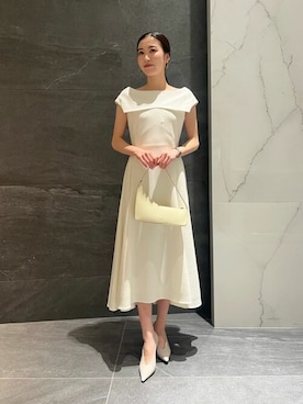 「COLUMN（コラム）のアイテム」を使った、ESTNATION WOMENSさん（レディース・163cm）の冬コーディネート