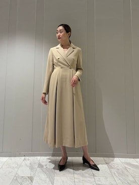 「COLUMN（コラム）のアイテム」を使った、ESTNATION WOMENSさん（レディース・169cm）の冬コーディネート