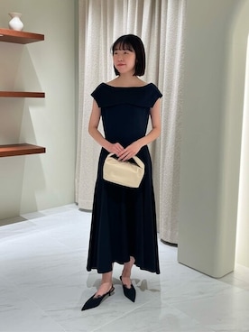 「COLUMN（コラム）のアイテム」を使った、ESTNATION WOMENSさん（レディース・160cm）の冬コーディネート