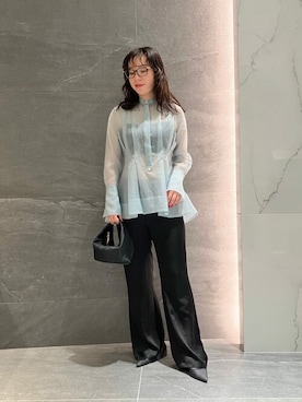 「COLUMN（コラム）のアイテム」を使った、ESTNATION WOMENSさん（レディース・161cm）の冬コーディネート