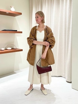 「COLUMN（コラム）のアイテム」を使った、ESTNATION WOMENSさん（レディース・162cm）の冬コーディネート