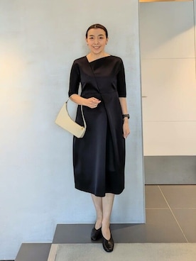 「COLUMN（コラム）のアイテム」を使った、ESTNATION WOMENSさん（レディース・166cm）の冬コーディネート