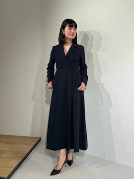 「COLUMN（コラム）のアイテム」を使った、ESTNATION WOMENSさん（レディース・162cm）の冬コーディネート