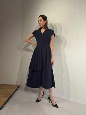 「COLUMN（コラム）のアイテム」を使った、ESTNATION WOMENSさん（レディース・169cm）の春コーディネート