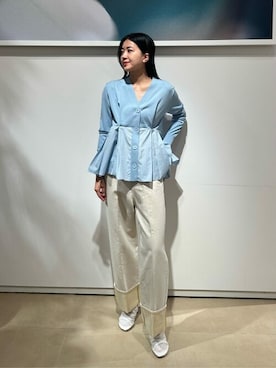 希少✨ハラダマニア　エストネーション別注 リネンロングカーディガン L ESTNATION（エストネーション）の「ハラダマニア / リネンロング