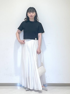 「A part by（アパートバイ）の【2WAY】フトベルトショルダーバッグ（ショルダーバッグ）」を使った、さちさん（レディース・155cm）の夏コーディネート