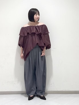 「アイテム（パンプス）」を使った、さちさん（レディース・155cm・20代）の秋コーディネート