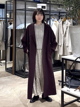 「アイテム（チェスターコート）」を使った、さちさん（レディース・155cm・20代）の秋コーディネート